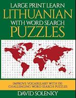 Large Print Learn Lithuanian with Word Search Puzzles