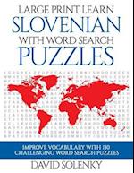 Large Print Learn Slovenian with Word Search Puzzles