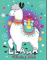 Llama Coloring Book