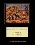 Lime Trees and Farmhouse: Renoir Cross Stitch Pattern 