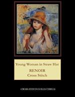 Young Woman in Straw Hat: Renoir Cross Stitch Pattern 