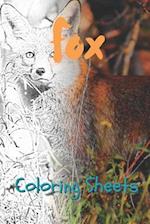 Fox Coloring Sheets