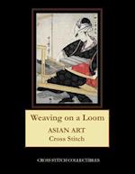 Weaving on a Loom: Asian Art Cross Stitch Pattern 