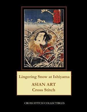 Lingering Snow at Ishiyama: Asian Art Cross Stitch Pattern