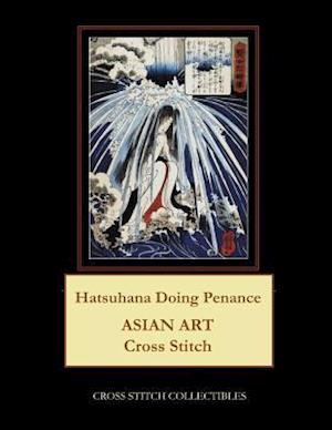 Hatsuhana Doing Penance: Asian Art Cross Stitch Pattern