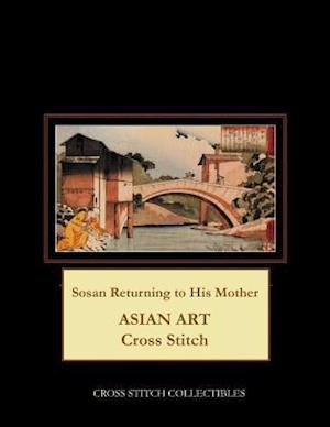 Sosan Returning to His Mother: Asian Art Cross Stitch Pattern