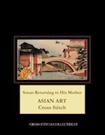 Sosan Returning to His Mother: Asian Art Cross Stitch Pattern 