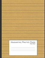 Handwriting Practice Paper for Kids