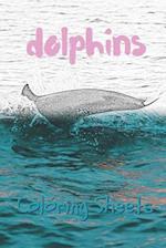 Dolphins Coloring Sheets