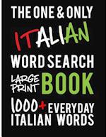 The One and Only Italian Word Search Large Print Book