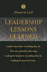 Leadership Lessons Learned