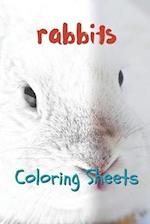 Rabbit Coloring Sheets