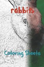 Rabbit Coloring Sheets
