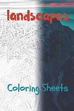 Landscape Coloring Sheets