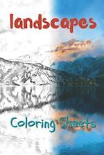 Landscape Coloring Sheets