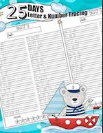 25 Days Letter & Number Tracing