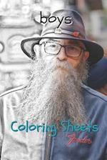 Boy Coloring Sheets