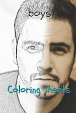 Boy Coloring Sheets