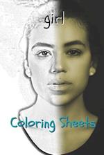 Girl Coloring Sheets