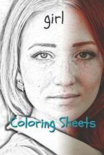 Girl Coloring Sheets