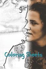 Girl Coloring Sheets