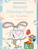 Animals Coloring Pages for Toddlers