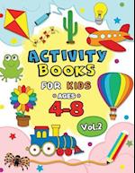 Activity Books for Kids Ages 4-8 Vol,2