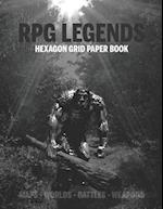 RPG Legends Hexagon Grid Paper Book