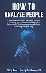 How to Analyze People