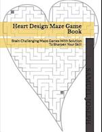 Heart Design Maze Game Book