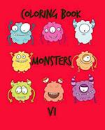 Coloring Book Monsters V1