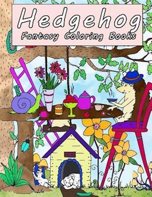 Hedgehog Fantasy Coloring Books