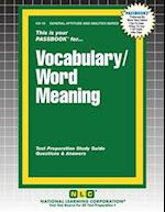 Vocabulary/Word Meaning