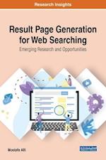 Result Page Generation for Web Searching