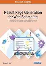 Result Page Generation for Web Searching