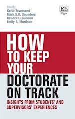 How to Keep your Doctorate on Track