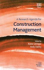 A Research Agenda for Construction Management