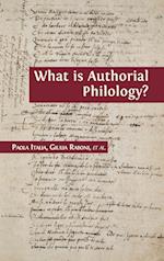 What is Authorial Philology? 