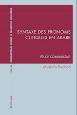 Syntaxe Des Pronoms Clitiques En Arabe