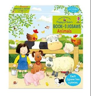 Poppy and Sam's Book and 3 Jigsaws: Animals