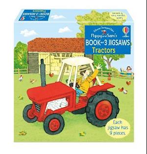 Poppy and Sam's Book and 3 Jigsaws: Tractors