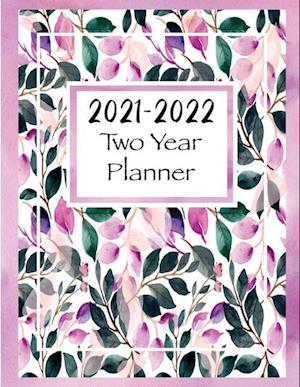 2021-2022 Two Year Planner: Two Year Monthly Planner and Calendar, Large size