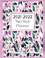 2021-2022 Two Year Planner: Two Year Monthly Planner and Calendar, Large size 