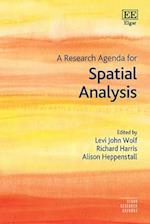 A Research Agenda for Spatial Analysis