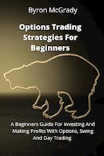 Options Trading Strategies For Beginners: A Beginners Guide For Investing And Making Profits With Options, Swing And Day Trading 