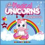Cutie Magical Unicorns Coloring book for girls 6-12