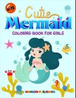 Cutie Mermaid Coloring book for girls 