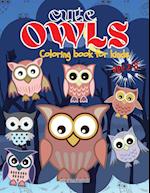 Cute Owls coloring book