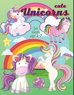 Cute Unicorns coloring book 1