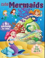 Cute Mermaids to color 1